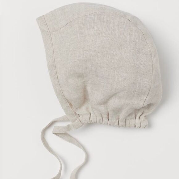 H&M Linen Bonnet NB size - Picture 1 of 5